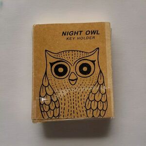 Night Owl Black Magnetic Wall Key Holder Easy To Mount  Key Rack